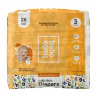Hello Bello - Diaper - Alphabet Soup - Size 3 - 16-28lb - EA of 1-28 CT