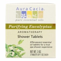 Aura Cacia - Purifying Aromatherapy Shower Tablets Eucalyptus - 3 Tablets - Pack of 3