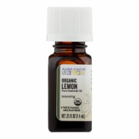 Aura Cacia - Organic Essential Oil - Lemon - .25 oz - Pack of 3