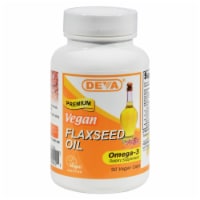 Deva Vegan Vitamins - Flaxseed Oil - 90 Vegan Capsules - Pack of 3
