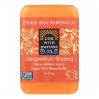 One With Nature Triple Milled Soap Bar - Grapefruit Guava - 7 oz