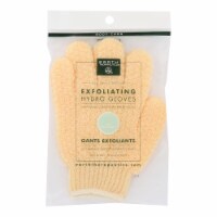 Earth Therapeutics - Exfoliating Gloves Natural - 1 Each - PAIR - Pack of 3