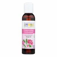 Aura Cacia - Aromatherapy Body Oil Comforting Geranium - 4 fl oz - Pack of 3