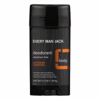 Every Man Jack - Deodorant Activated Charcoal - 1 Each - 2.7 OZ - Pack of 3