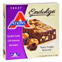 Atkins Endulge Bar Nutty Fudge Brownie - 5 Bars - Pack of 3
