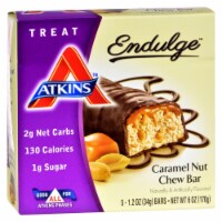 Atkins Endulge Bar Caramel Nut Chew - 5 Bars - Pack of 3