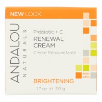 Andalou Naturals Renewal Cream Brightening Probiotic plus C - 1.7 fl oz