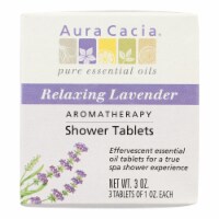Aura Cacia - Aromatherapy Shower Tablets Relaxing Lavender - 3 Tablets - Pack of 3