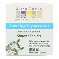 Aura Cacia - Reviving Aromatherapy Shower Tablets Peppermint - 3 Tablets - Pack of 3