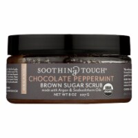 Soothing Touch Scrub - Organic - Sugar - Chocolate Peppermint Brown Sugar - 8 oz - Pack of 3