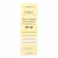 Babo Botanicals - Sunscreen - Daily Sheer - SPF 40 - 1.7 oz