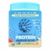 Sunwarrior Warrior Vanilla Blend Pea, Hemp Seed & Goji Berry Blended Protein-1 Each-375grm
