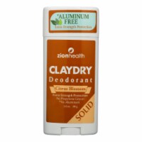 Zion Health Adama Minerals Clay Deodorant Citrus Blossom - 2.5 oz - Pack of 3