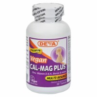 Deva Vegan Vitamins - Cal-Mag Plus - 90 Tablets - Pack of 3