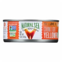 Natural Sea Wild Yellowfin Tuna, Salted, Chunk Light - Case of 12 - 5 OZ