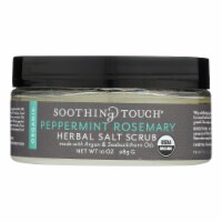 Soothing Touch Scrub - Organic - Salt - Herbal - Peppermint Rosemary - 10 oz - Pack of 3