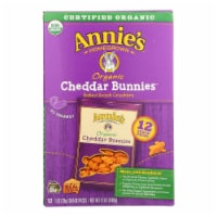Annie's™ Homegrown Organic Bunny Cracker Snack Pack - Cheddar - Case of 4 - 12/1 oz
