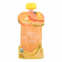 Happy Baby Happy Baby Clearly Crafted-Bananas Sweet Potatoes and Papayas-Case of 16-4oz