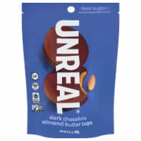 Unreal Chocolate Dark Almond Butter Cup 3.2 oz (Pack Of 6)