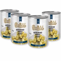 Dalida - Whole Artichoke Hearts in Water (Pack of 4), 14 oz x 4