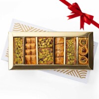 HL Assorted Sweets Gift Box - Baklava, Pistachio and Almond - Authentic Middle East Sweets