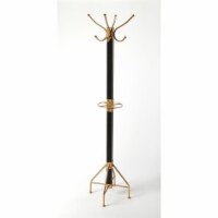 Logan Square Black & Gold Coat Rack/Tree