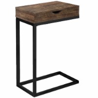 Ergode ACCENT TABLE - BROWN RECLAIMED WOOD-LOOK / BLACK / DRAWER
