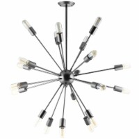 Ergode Beam Stainless Steel Chandelier - Gray