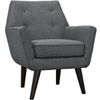 Ergode Posit Upholstered Fabric Armchair - Gray