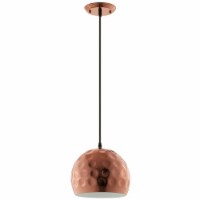 Ergode Dimple 10  Half-Sphere Rose Gold Pendant Light -