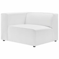 Ergode Mingle Vegan Leather Left-Arm Chair - White