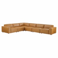 Ergode Restore 6-Piece Vegan Leather Sectional Sofa - Tan