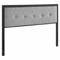 Ergode Teagan Tufted Full Headboard - Black Light Gray