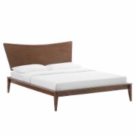 Ergode Astra Full Wood Platform Bed - Walnut