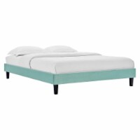 Ergode Reign Full Performance Velvet Platform Bed Frame - Mint