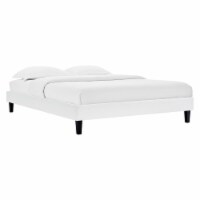 Ergode Reign Full Performance Velvet Platform Bed Frame - White