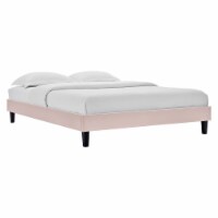 Ergode Reign King Performance Velvet Platform Bed Frame - Pink