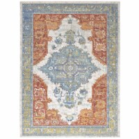 Ergode Citlali Distressed Southwestern Aztec 5x8 Area Rug - Multicolored