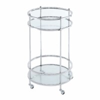 Ergode Royal Crest 2 Tier Glass Bar Cart