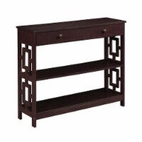 Convenience Concepts Town Square 1-Drawer Console Table, Espresso ( Pack of 2 )