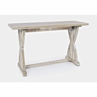 Jofran Fairview Rustic Trestle Sofa Console Table, 52''Wx18''Dx30''H, Ash (Set Of 2)