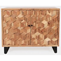 Jofran Geometrix Accent Cabinet, 43'', Natural (Set Of 2)