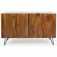 Jofran Nature'S Edge Server, 54  W X 18  D X 32  H, Acacia Finish (Set Of 2)