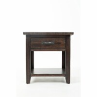 Jofran Jackson Lodge, Drawer Nightstand, 24 W X 16 D X 25 H, Deep Chocolate Finish (Set Of 2)