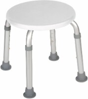 Adjustable Height Bath Stool, White( Pack of 2 )
