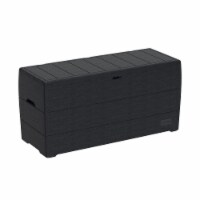 Duramax 71 Gal Outdoor Resin Deck & Garden Furniture Organizer Storage Box, Gray