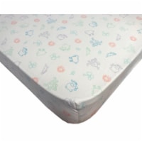 Organic Crib Bedding - Crib Fitted Sheet Organic Cotton Pastel animal Knit