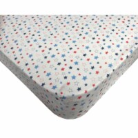 Organic Crib Bedding - Crib Fitted Sheet Organic Cotton Stars Knit