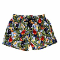 Eco-Beachwear: Classic Tropical Style Sustainable Swim Trunks