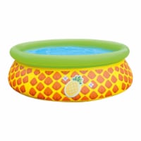 JLeisure 5' x 16.5 3D Pineapple Inflatable Outdoor Kiddie Splash Swimming Pool
